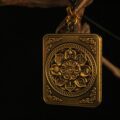 Handcrafted Blue Deity Thangka Pendant Necklace – Traditional Tibetan Buddhist Art Piece, Ideal for Collection & Decoration - Image 4