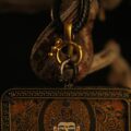 Handcrafted Crowned Deity Thangka Pendant Necklace – Traditional Tibetan Buddhist Art Piece, Ideal for Collection & Decoration - Image 3