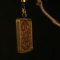 Handcrafted Lotus Mantra Mandala Thangka Pendant Necklace – Traditional Tibetan Buddhist Sacred Symbol Art, Ideal for Collection & Decoration - Image 6