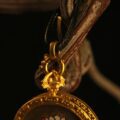 Handcrafted Lotus Symbol Thangka Pendant Necklace – Traditional Tibetan Buddhist Symbolic Art, Ideal for Collection & Decoration - Image 3