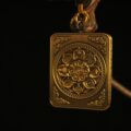 Handcrafted Wrathful Protector Thangka Pendant Necklace – Traditional Tibetan Buddhist Guardian Art, Ideal for Collection & Display - Image 4