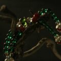 Handcrafted Thangka Pendant Inspired by Green Tara – Tibetan Buddhist Iconography - Image 4
