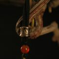 Handcrafted Thangka Pendant Inspired by Yamantaka – Wrathful Guardian Iconography - Image 4