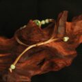 The "Forest Spirit": Green Jade & Botanical Dainty Bracelet | Spiritual Renewal & Vitality (Hand-Woven) - Image 4