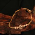 The "Blushing Bloom": Pink Jade & Sakura Flower Dainty Bracelet | Heart Chakra Healing (Hand-Woven) - Image 2