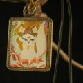 Celestial Fox Guardian Pendant – Contemporary Mythic Art - Image 2