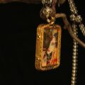 The "Divine Duality": Half-Wrathful Half-Peaceful Thangka Locket | Gold & Crystal Gau Box (Power & Compassion) - Image 6