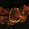 The "Eternal Sunshine": Yellow Jade & Botanical Flower Dainty Bracelet | Solar Plexus Healing (Hand-Woven) - Image 5