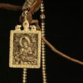 The "Fearless Female": Green Tara Etched Locket | Overcoming Obstacles (Silver Edition) - Image 2