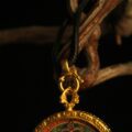 "Jade Gaze": Manjushri Bodhisattva Circular Necklace | Swift Protection (Portrait) - Image 3
