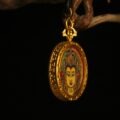 "Jade Gaze": Manjushri Bodhisattva Circular Necklace | Swift Protection (Portrait) - Image 5