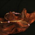 The "Lavender Wisdom": Purple Jade & Botanical Dainty Bracelet | Academic Success & Focus (Hand-Woven) - Image 2