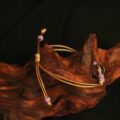 The "Lavender Wisdom": Purple Jade & Botanical Dainty Bracelet | Academic Success & Focus (Hand-Woven) - Image 3