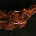 The "Lavender Wisdom": Purple Jade & Botanical Dainty Bracelet | Academic Success & Focus (Hand-Woven) - Image 4