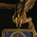 Lotus Serenity Thangka Pendant – Handcrafted Himalayan Buddhist Art - Image 3
