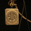 The Fierce Guardian: Tibetan Mahakala Face Pendant | "Ward Off Evil" Protection Amulet (Silver-Clad Copper) - Image 6