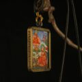 The Mandala Offering: Hand-Painted Micro Thangka Pendant | Silver-Clad Copper Amulet for Gratitude & Wisdom - Image 3