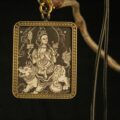 Manjushri Line Art Thangka Pendant – Wisdom in Stillness - Image 2
