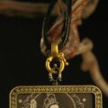 Manjushri Line Art Thangka Pendant – Wisdom in Stillness - Image 3
