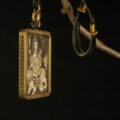 Manjushri Line Art Thangka Pendant – Wisdom in Stillness - Image 4