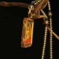 The "Supreme Healer": Medicine Buddha Thangka Locket | Health & Wellness Amulet (Lapis Lazuli Blue) - Image 4