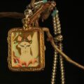The "Mystic Kitsune": Royal Fox Spirit Thangka Locket | Gold & Crystal Gau Box (Love & Charisma Charm) - Image 2