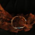 The "Ocean's Whisper": Blue Kyanite & Turquoise Dainty Bracelet | Throat Chakra Healing (Hand-Woven Gold Cord) - Image 2