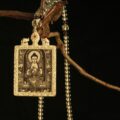 The "Silver Sage": Shakyamuni Buddha Etched Locket | Wisdom & Teaching (Dharmachakra) - Image 2