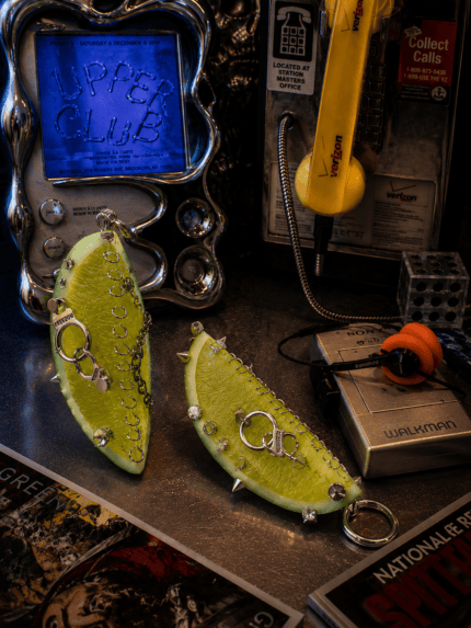 Lime Slice Keychain / Bag Charm|"Sour Aesthetic, Industrial Restraint. A jolt of citrus defiance.
