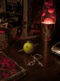 Complete Green Apple Keychain / Bag Charm|Sour innocence, caged in metal. A forbidden harvest from the future. - Image 6