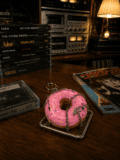 Donut Keychain / Bag Charm|Freshly glazed. Aggressively pierced. - Image 6