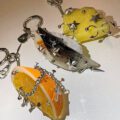 Sea Bream Sushi Keychain / Bag Charm|Edible art, reborn in metal.