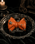 Bow Pretzel Keychain / Bag Charm|"Golden-baked comfort, stitched with industrial metal.