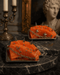 Salmon Sashimi Keychain / Bag Charm|Silky flesh, industrial armor. The forbidden raw bite.