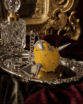 Complete Yellow Pear Keychain / Bag Charm|Forbidden Harvest. Metal Edge.