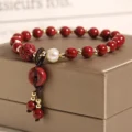 Cinnabar Safety Buckle Bracelet - Luck & Protection