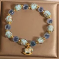 Blue Candy Agate Horse Bracelet - Glow Liuli for Peace