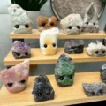 Tanfog Mini Citrine Hedgehog Crystal Ornament | Hand-Finished Desk Companion - Image 4
