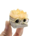 Tanfog Mini Citrine Hedgehog Crystal Ornament | Hand-Finished Desk Companion - Image 5