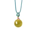 Tanfog Natural Amethyst & Citrine Crystal Ball Necklace | Minimalist Woven Cord Pendant - Image 4