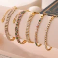 Tanfog Tarnish-Free Titanium Steel Tennis Bracelet | Waterproof CZ Link Bracelet - Image 3
