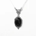 Tanfog Vintage Red Quartz Butterfly Necklace | Gothic Unisex Medallion Pendant - Image 4