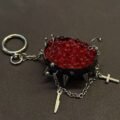 "Red Salmon Roe Gunkan Keychain / Bag Charm   Yellow Salmon Roe Gunkan Keychain / Bag Charm"|Explosive bursts of the ocean, caged in heavy metal. Two deadly flavors. - Image 6